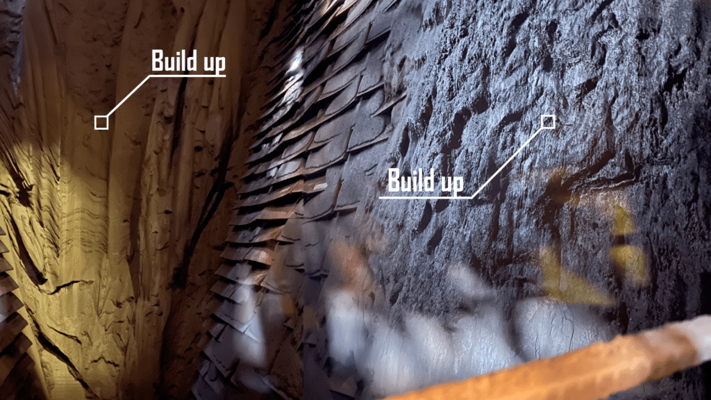 Scree Build Up Screen Undersize Chute Buildup - Clean Plant